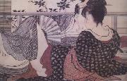 Kitagawa Utamaro Loves (from the Poem of the Pillow) (nn03) oil painting on canvas